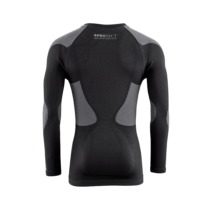 4PROTECT Omaha Funktionsshirt – Schwarz/Grau
