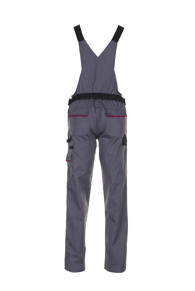 Planam Damen Latzhose Highline – Dunkelgrau – Rückansicht