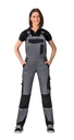 Planam Damen Latzhose Norit – Dunkelgrau – Modelansicht 1