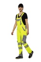 Planam Damen Latzhose Norit Warnschutz – Warngelb/Grau – Modelansicht 1