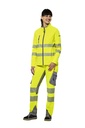 Planam Damen Pure Softshelljacke Norit Warnschutz, Outdoor – Warngelb – Modelansicht 1