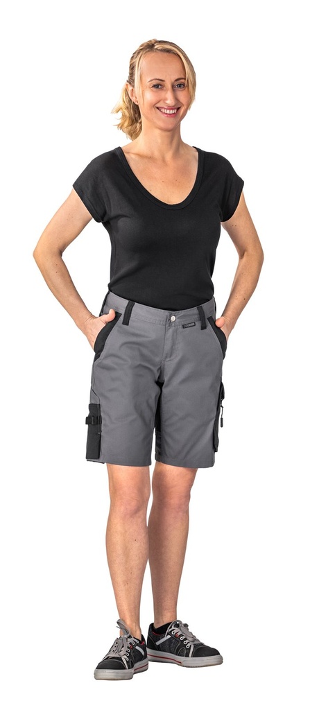 Planam Damen Shorts Norit – Dunkelgrau – Modelansicht 1