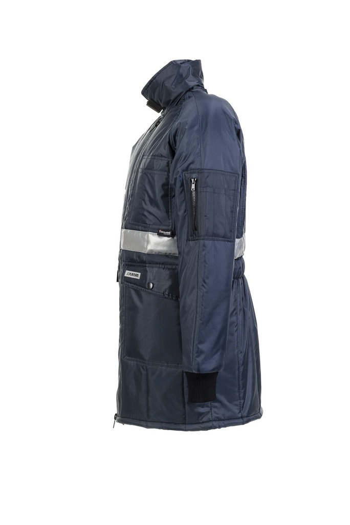 Planam Gefrierhaus Parka Kühl-/Gefrierhaus – Marineblau – Seitenansicht links