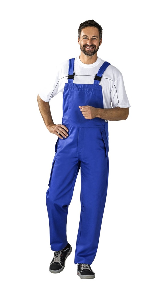 Planam Herren Latzhose Food – Kornblumenblau – Modelansicht 1
