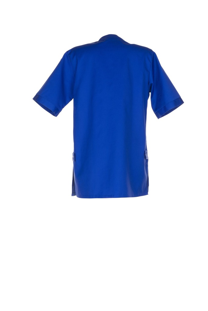 Planam Kasak Mischgewebe 1/4-Arm Damen – Kornblumenblau – Rückansicht