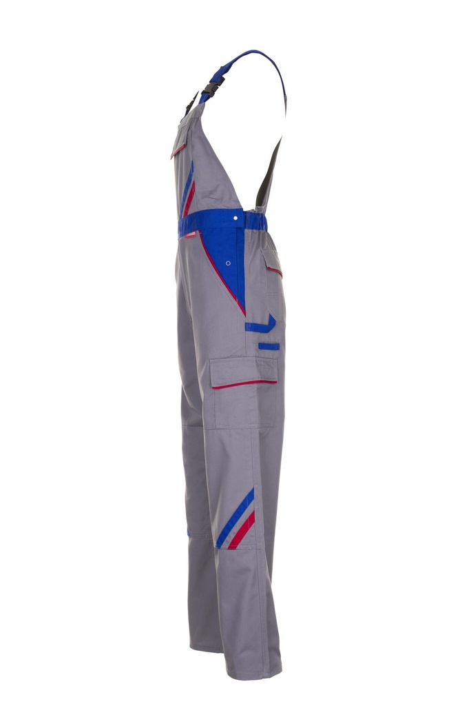 Planam Latzhose Highline – Blau/Grau – Seitenansicht links