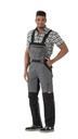 Planam Latzhose Plaline – Dunkelgrau – Modelansicht 1