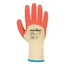 Portwest Grip Xtra Latex-beschichtete Arbeitshandschuhe – Warnorange/Warngelb – Rückansicht