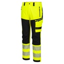 Portwest DX4 Warnschutz-Regenhose – Warngelb/Schwarz – Detailansicht 1