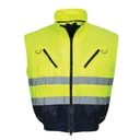 Portwest 3-in-1-Warnschutz-Pilotjacke mit Kontrastbesatz PJ50 – Warngelb/Marineblau – Detailansicht 4