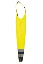 Planam Regenlatzhose 2-farbig Warnschutz, Outdoor – Warngelb/Blau – Seitenansicht rechts