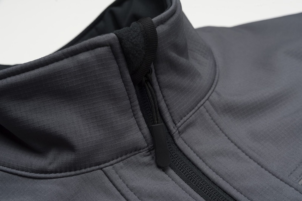 Planam Softshelljacke Highline, Outdoor – Dunkelgrau – Detailansicht 1