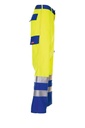Planam Warn Bundhose Major Pect – Warngelb/Blau – Seitenansicht rechts