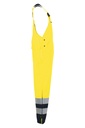 Planam Winterlatzhose 2-farbig Warnschutz, Outdoor – Warngelb/Blau – Seitenansicht rechts