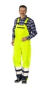 Planam Winterlatzhose 2-farbig Warnschutz, Outdoor – Warngelb/Blau – Modelansicht 1