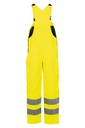 Planam Winterlatzhose uni Warnschutz, Outdoor – Warngelb – Rückansicht