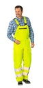 Planam Winterlatzhose uni Warnschutz, Outdoor – Warngelb – Modelansicht 1