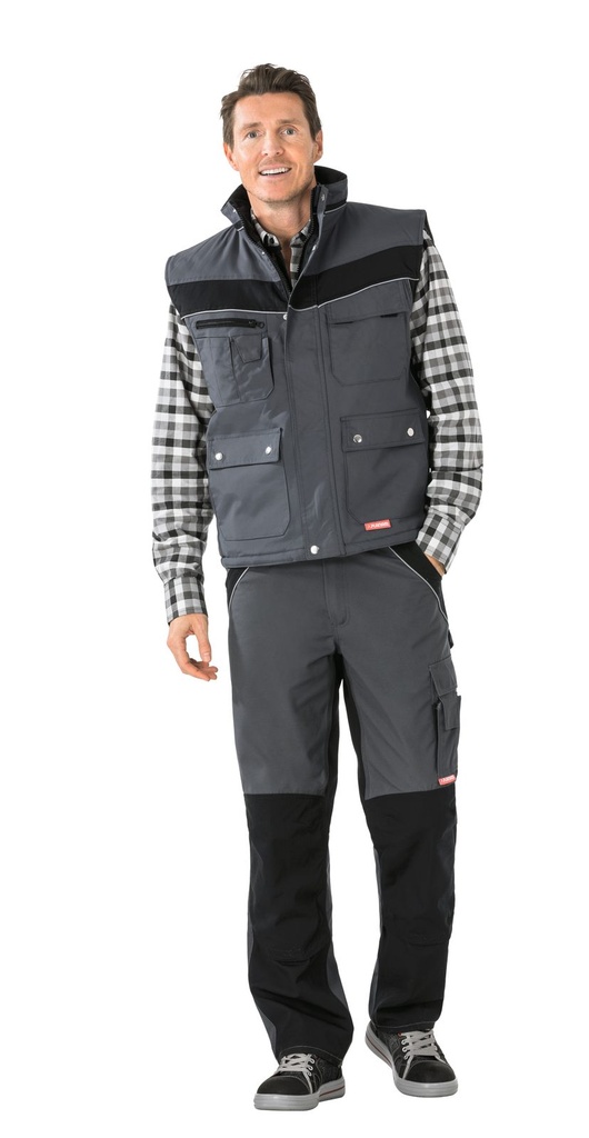Planam Winterweste Plaline, Outdoor – Dunkelgrau – Modelansicht 1