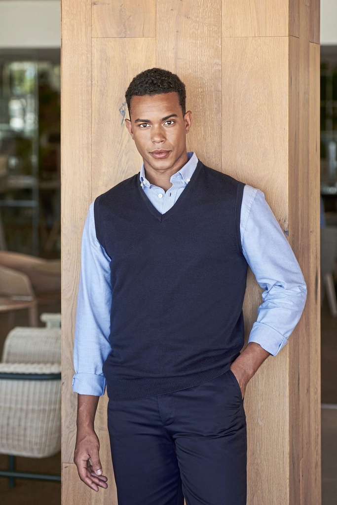 Henbury Strickweste V-Ausschnitt 724 – Marineblau