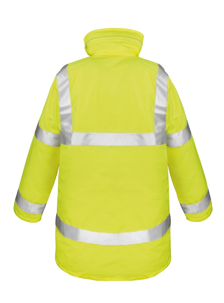 Result R 018X Sicherheitsjacke – Warngelb – Rückansicht