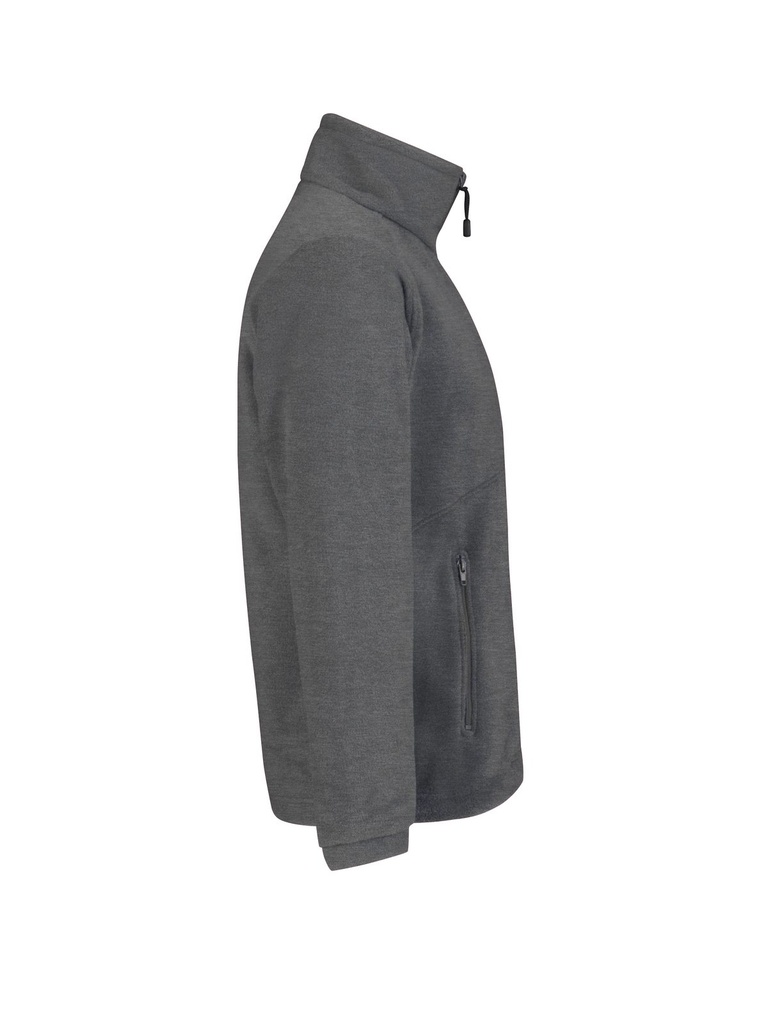 B&C COLLECTION Fleecejacke Icewalker+ – Dunkelgrau – Seitenansicht rechts