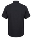 Henbury Kurzarmhend Wicking – Schwarz – Rückansicht
