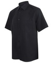 Henbury Kurzarmhend Wicking – Schwarz – Seitenansicht links