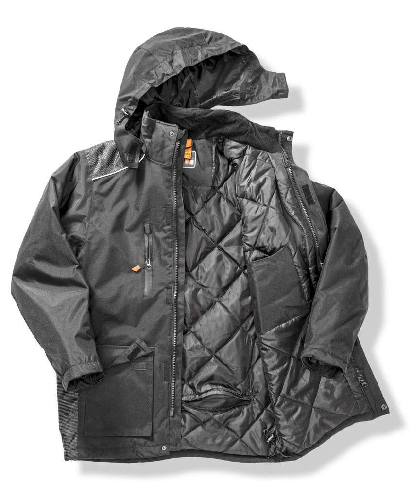 Result Workguard Arbeitsjacke lang Vostex – Schwarz