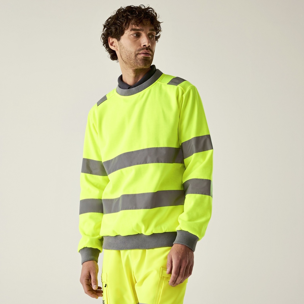 Regatta High Visibility Warnsweatshirt Contract Crew Neck
