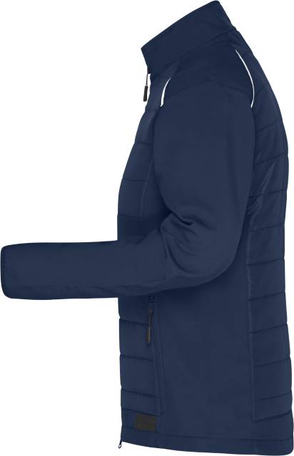 Daiber JN 1819 Damen-Hybridjacke – Marineblau – Seitenansicht links