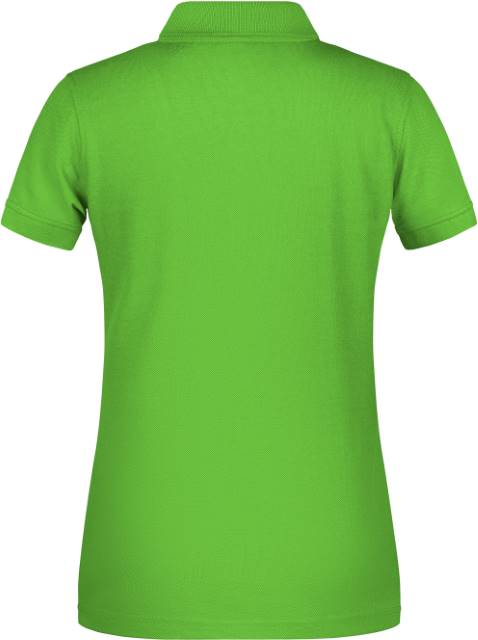Daiber JN 873 Damen-Bio-Piqué-Arbeitspoloshirt – Apfelgrün – Rückansicht