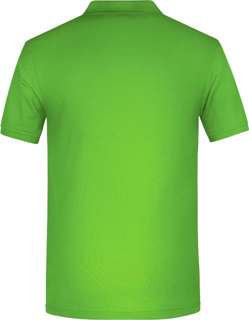 Daiber JN 874 Bio-Piqué-Arbeitspoloshirt – Apfelgrün – Rückansicht