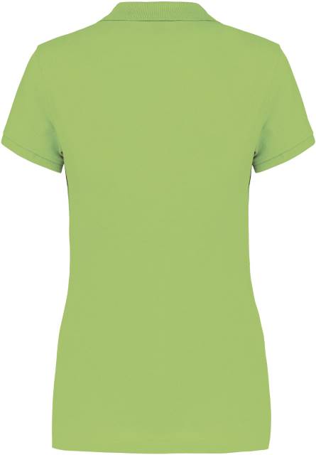 Kariban K 255 Damen-Piqué-Poloshirt – Apfelgrün – Rückansicht