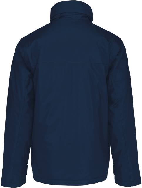 Kariban K 693 Factory Arbeitsjacke mit abnehmbaren Ärmeln – Marineblau – Rückansicht