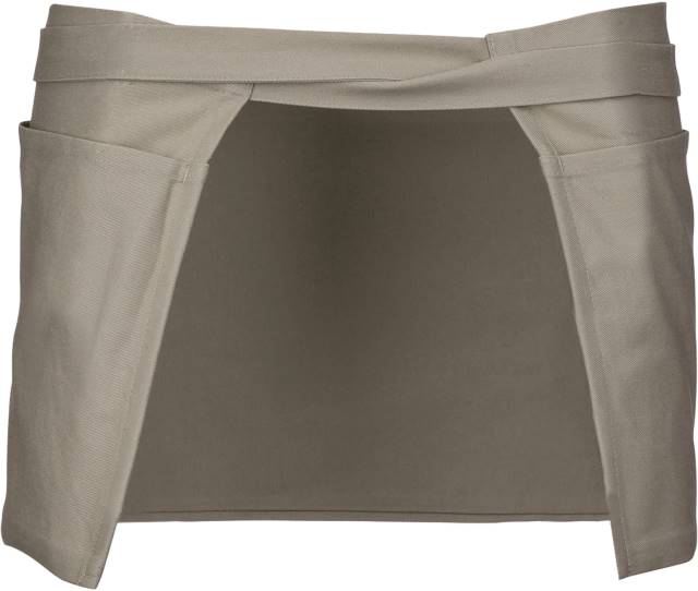 Kariban K 886 Barschürze kurz – Beige – Rückansicht