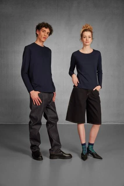 B&C Collection E190 LSL Damen-Langarm-T-Shirt schwer