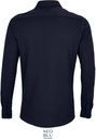 NeoBlu Basile Men Piqué-Langarmhemd – Marineblau – Seitenansicht links