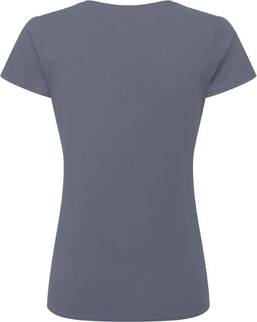 Russell 180F Authentic Damen-T-Shirt schwer – Dunkelgrau – Rückansicht