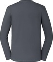 Russell 180L Authentic Langarm-T-Shirt – Dunkelgrau – Rückansicht