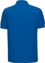 Russell 577M Ultimate Piqué-Poloshirt – Azurblau – Rückansicht
