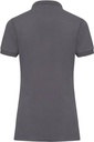 Russell Athletic 566F Damen-Stretch-Piqué-Poloshirt – Anthrazit – Rückansicht