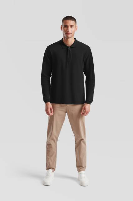 Fruit of the Loom Premium Polo LSL Langarm-Piqué-Poloshirt