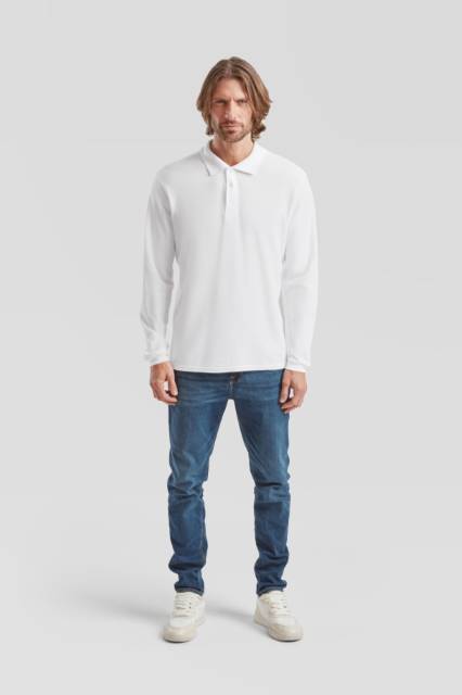 Fruit of the Loom Premium Polo LSL Langarm-Piqué-Poloshirt