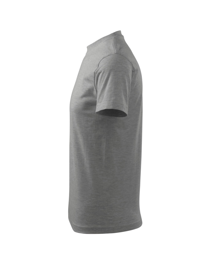 Malfini Classic Unisex-T-Shirt – Dunkelgrau meliert – Seitenansicht