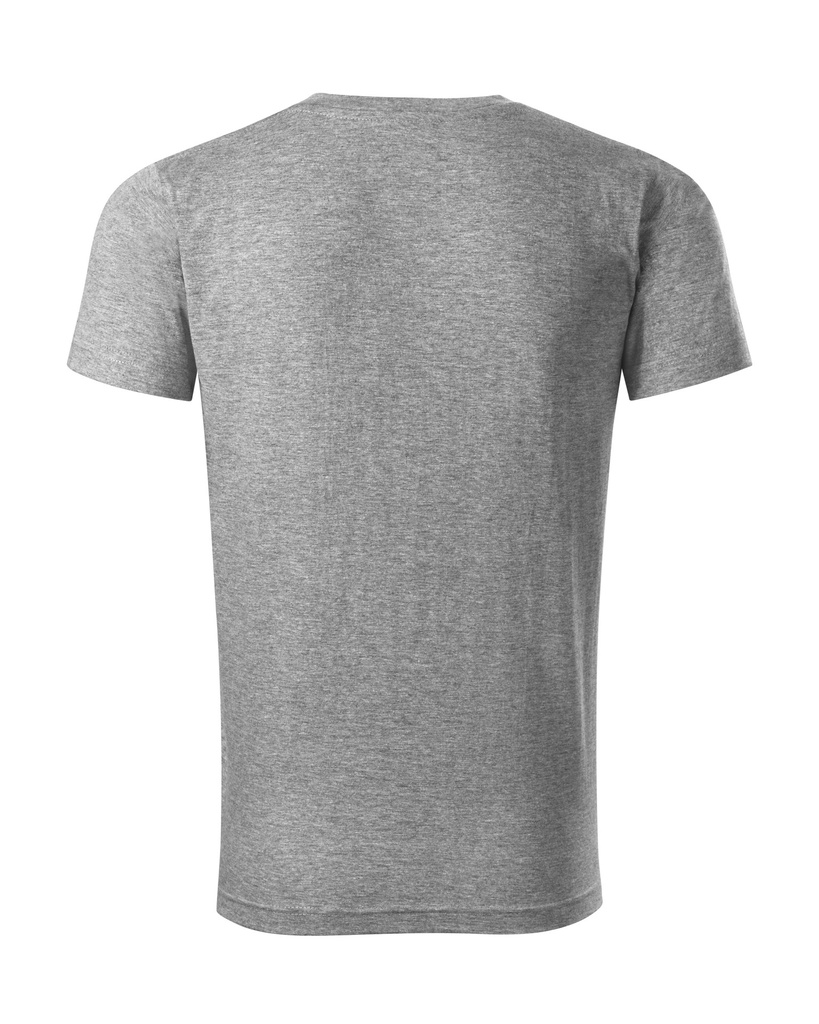Malfini Heavy V-Neck Unisex-T-Shirt – Dunkelgrau meliert – Rückansicht