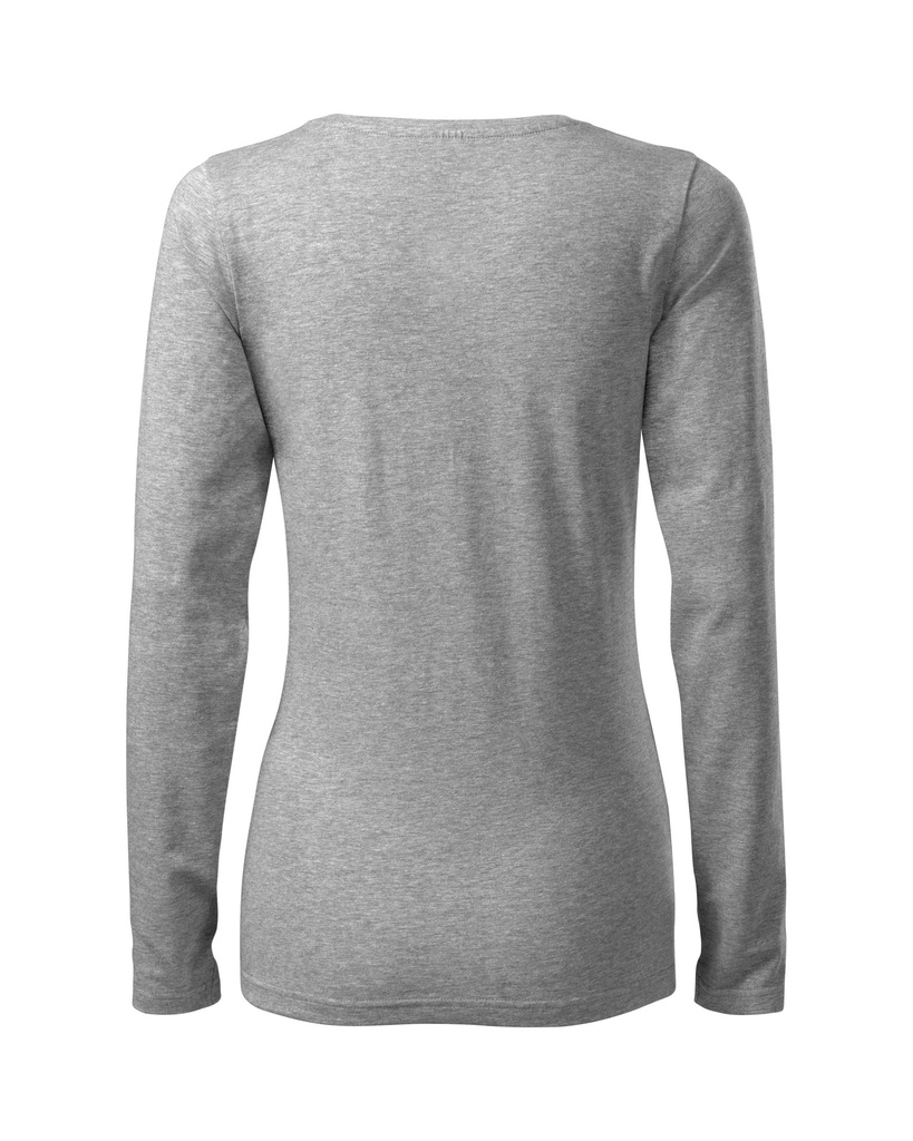 Malfini Slim Damen-T-Shirt – Dunkelgrau meliert – Rückansicht
