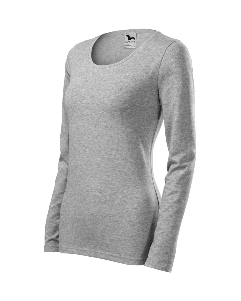 Malfini Slim Damen-T-Shirt – Dunkelgrau meliert