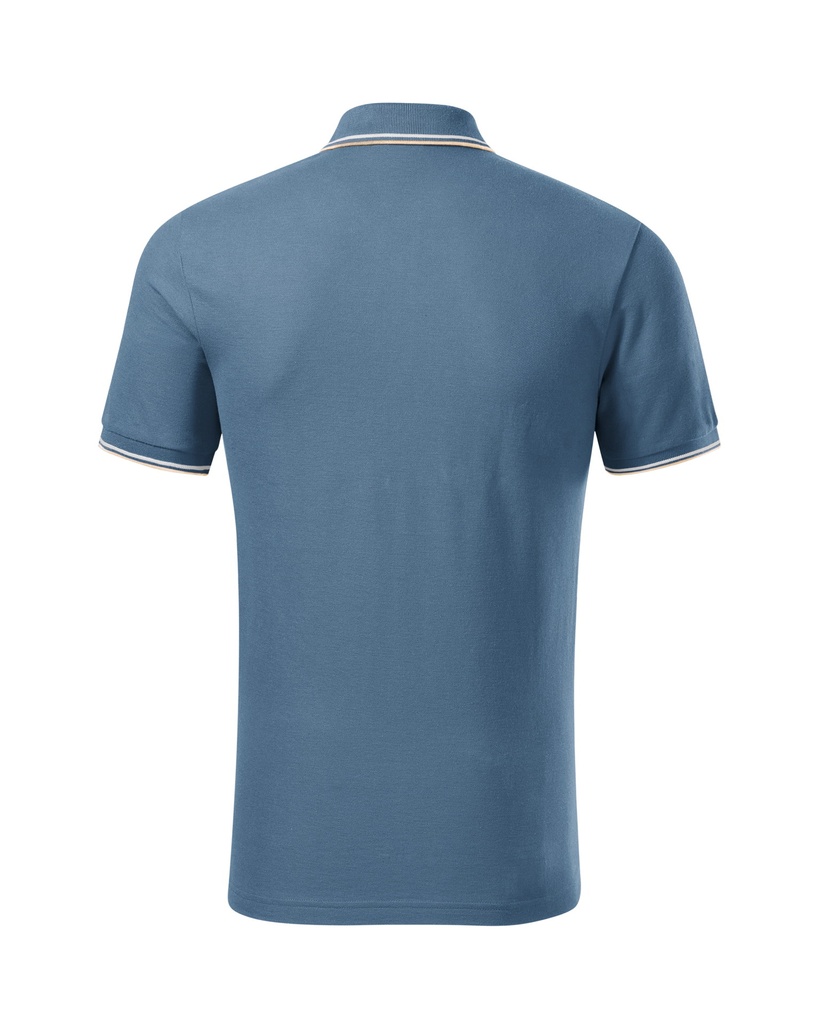 Malfini Focus Herren-Poloshirt – Denimblau – Rückansicht