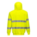 Portwest Warnschutz-Kapuzenjacke – Gelb – Rückansicht