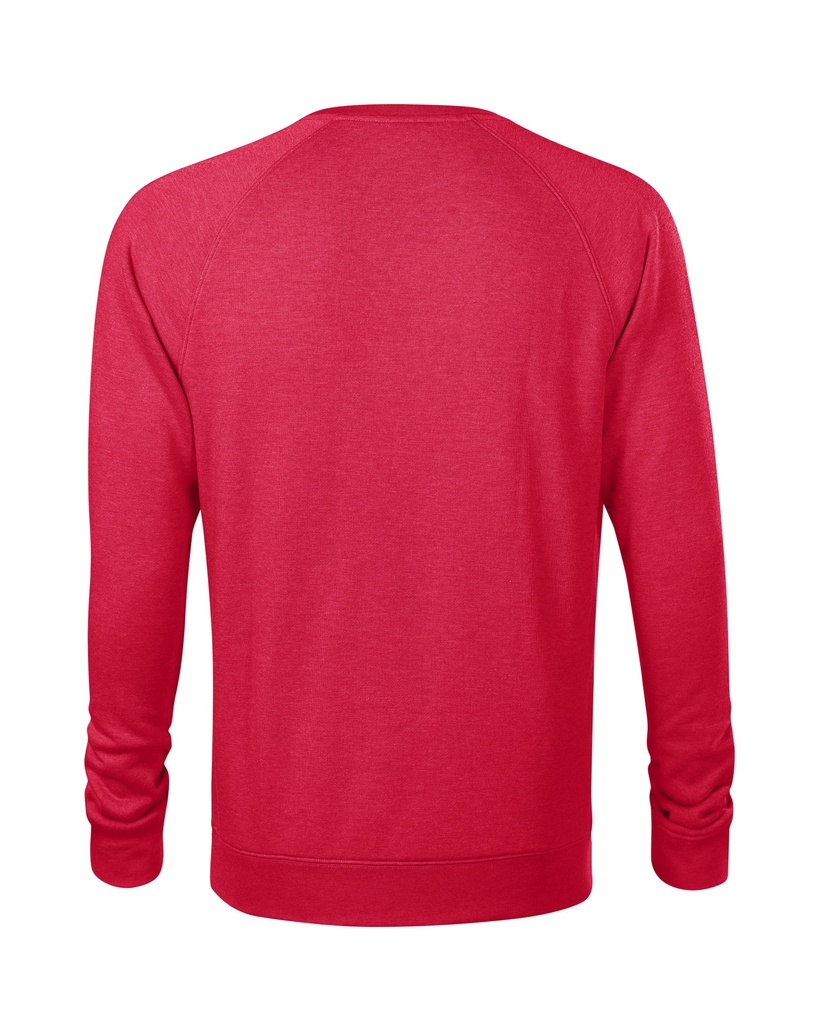 Malfini Merger Herren-Sweatshirt – Rot meliert – Rückansicht